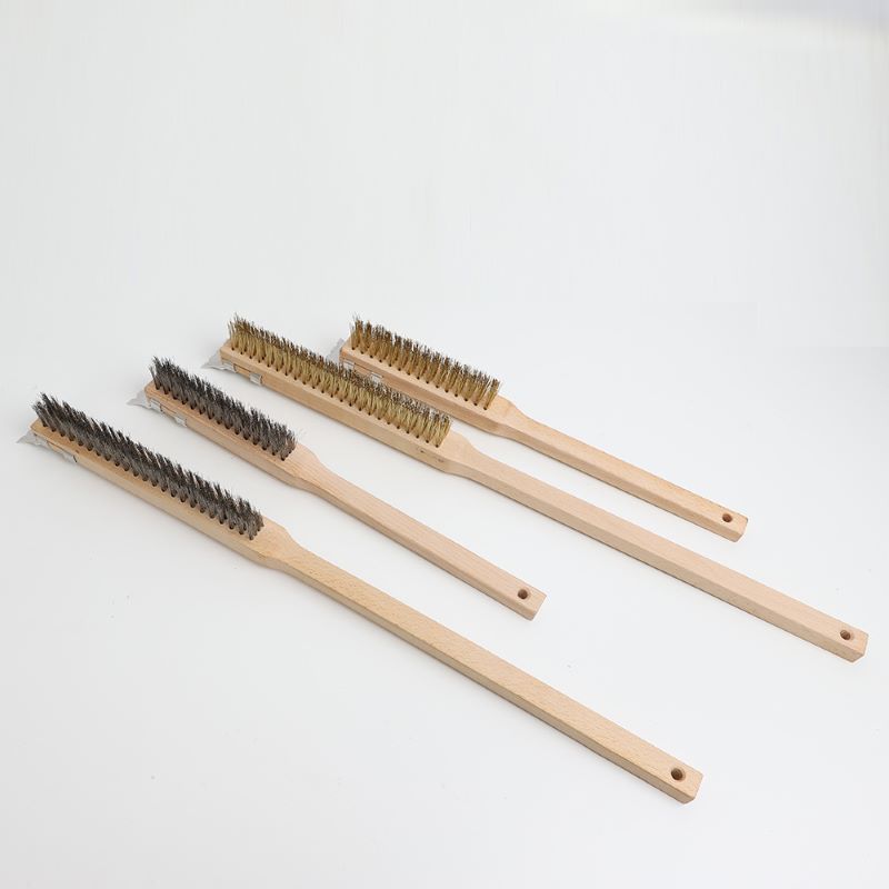 Oven stainless steel brush with beech wood handle.JPEG